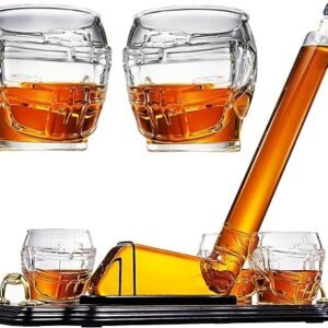Hockey Wine & Whiskey Decanter Set