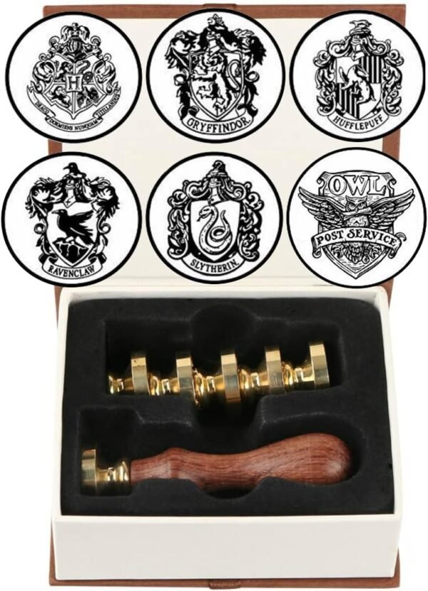 Hogwarts Seal Stamp Set with 6 Copper Seals