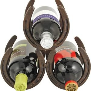 Horseshoe Metal Wine Rack