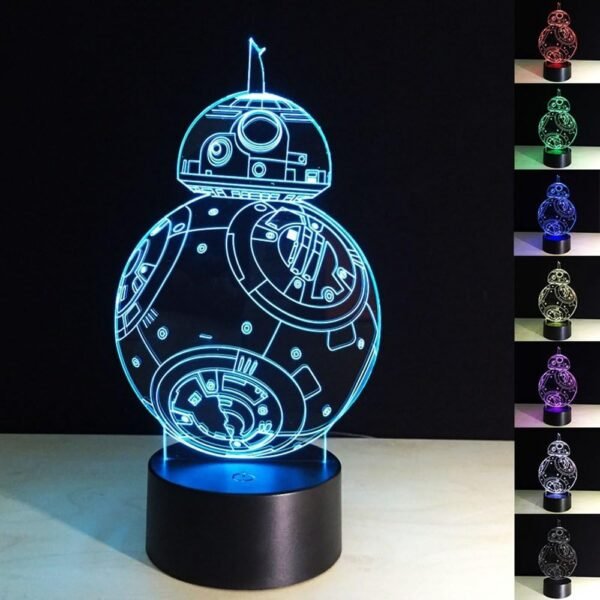 HU XUE GUANG 3D Robots Night Light