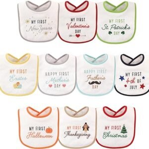 Hudson Baby Cotton Terry Drooler Bibs