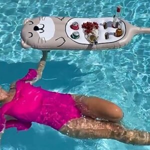 Inflatable Otter Drink Holder for Pool Party