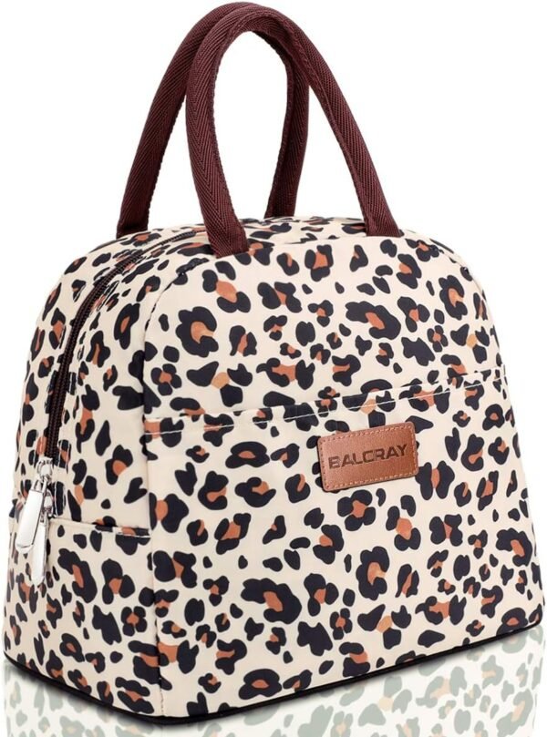 Insulated Lunch Bag for Adults (Leopard)
