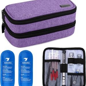 Insulin Cooler Travel Case: Double-Layer, Diabetic Organizer