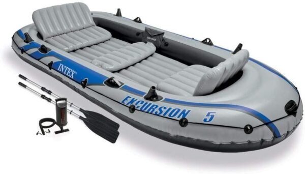 INTEX Excursion Inflatable Boat: Deluxe Set