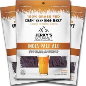 IPA Craft Beer Beef Jerky – Keto Friendly (3 Packs)