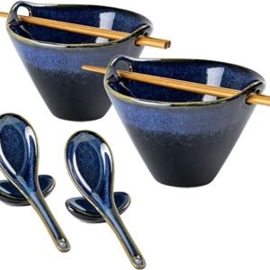 Japanese Ramen Bowl Set with Chopsticks