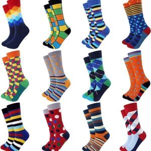 Jeasona Funny Men’s Funky Crew Socks