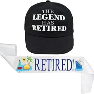 JPACO Legend Retired Sash & Hat: Hilarious Retirement Gift