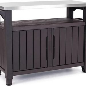 Keter Outdoor Kitchen Island Rolling Cart