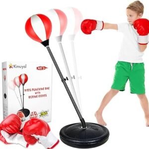 Kids Adjustable Punching Bag with Gloves: Ideal Gift