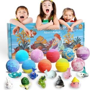 Kids Bath Bombs with Surprise Marine Toys
