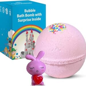 Kids Bubble Bath Bomb with Surprise Toy Bunny