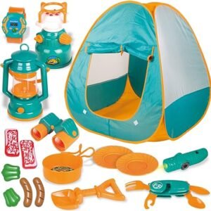 Kids Camping Gear Set with Pop Up Tent