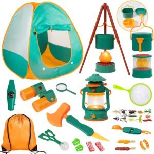 Kids Camping Set with Tent and Campfire