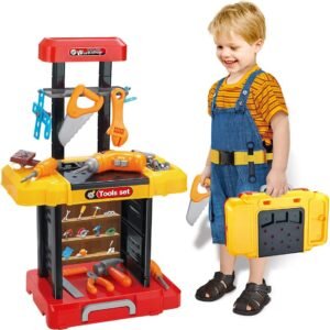 Kids Electric Drill Workbench Toy Set