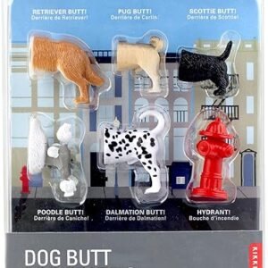 Kikkerland Dog Butts Animal Magnets (Set of 6)