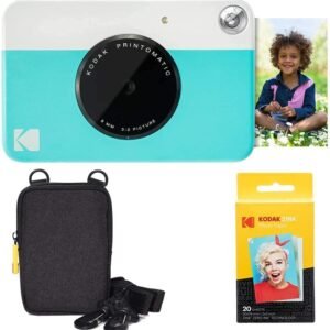 Kodak Printomatic Camera Bundle + Zink Paper + Deluxe Case