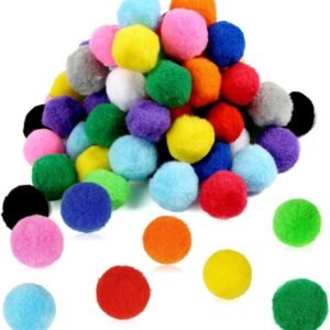 Large Assorted Pom Poms Crafts – 13 Colors