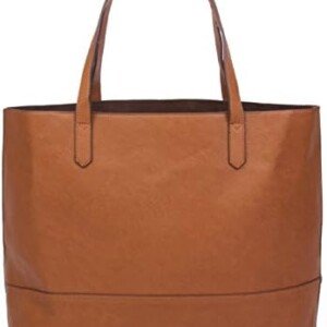 Large Vegan Leather Tote – Slouchy Shoulder Bag