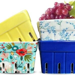 LEAZUL Ceramic Berry Basket Set