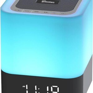 LED Alarm Clock Speaker with Touch Sensor