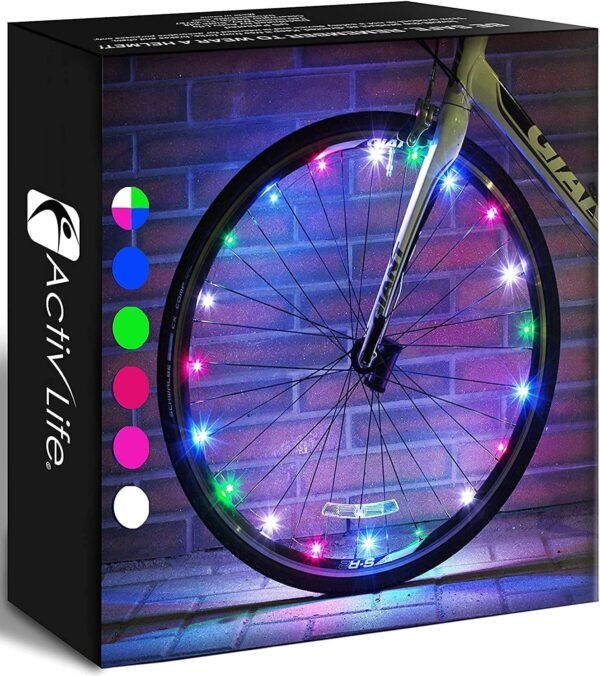 LED Bike Wheel Lights: 2-Pack for Safety and Style