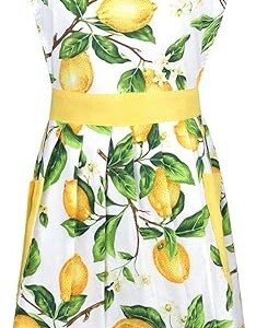 Lemon Cotton Women’s Kitchen Apron