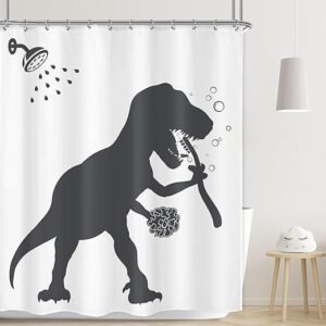 LGhtyro Dinosaur Shower Curtain for Kids
