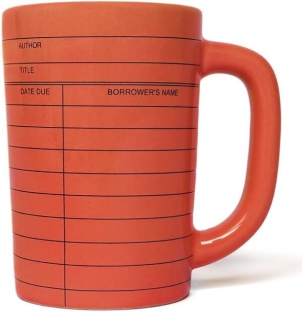 Library Card Mug - Red Edition