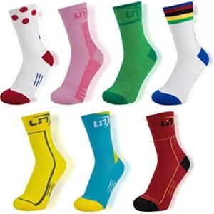 LIN Cycling Socks - Funny Color, Performance Crew