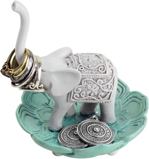 Luck Elephant Jewelry Bowl and Stand