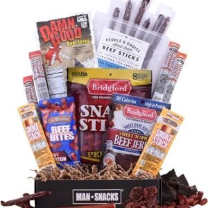 ManSnacks Jerky Gift Basket – 26 pc Variety