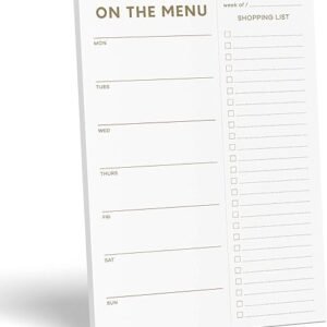 Meal Planner & Grocery List Notepad