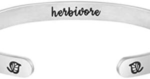 Memgift Women's Stainless Cuff Bracelet - Inspirational Gift