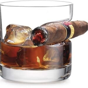 Men’s Cigar Whiskey Glass – Perfect Dad Gift