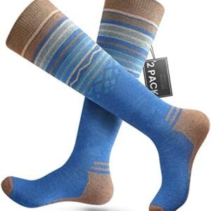 Merino Wool Ski Socks 2-Pack