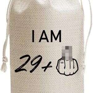 Middle Finger 30th Birthday Wine Bags