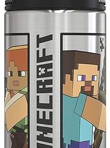 Minecraft Stainless Steel Water Bottle with One Hand Operation