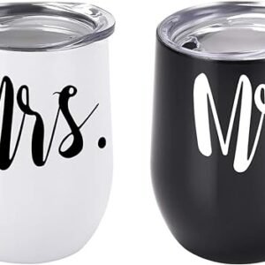 Mr and Mrs Wine Tumbler Set