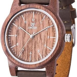 MUJUZE Men's Wood Watch: Handmade Lightweight Minimalist