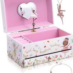 Music Box with Ballerina Jewelry, Birthday Gift