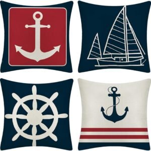 Nautical Sailing Cushion Covers Set