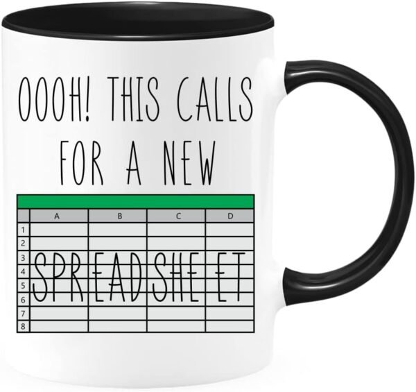 New Spreadsheet Coffee Mug - Premium Quality (11oz)