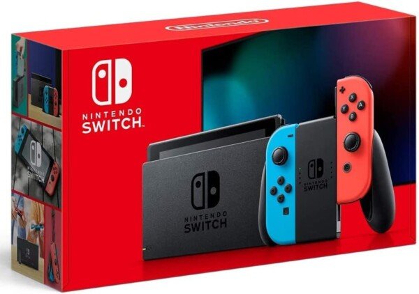 Nintendo Switch with Neon Joy‑Con