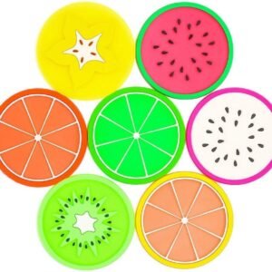 Non-Slip Fruit Coasters - Set of 7