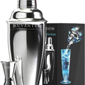 Nuvantee Cocktail Shaker Set: Bartending Kit