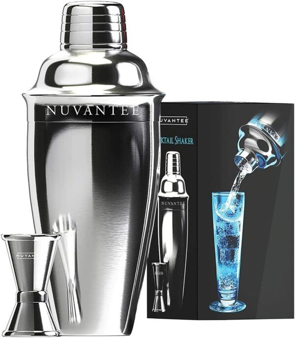 Nuvantee Cocktail Shaker Set: Bartending Kit