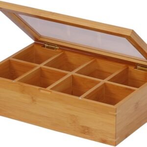 Oceanstar Bamboo Tea Box, 12 Inch