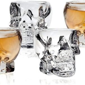 Ochine 3D Skull Shot Glasses – Halloween Drinkware